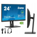 Monitor iiyama Eco XUB2463HSU-B1 24 Ips Led 100Hz Hdmi Dp Usb Has Bezpečné pro oči