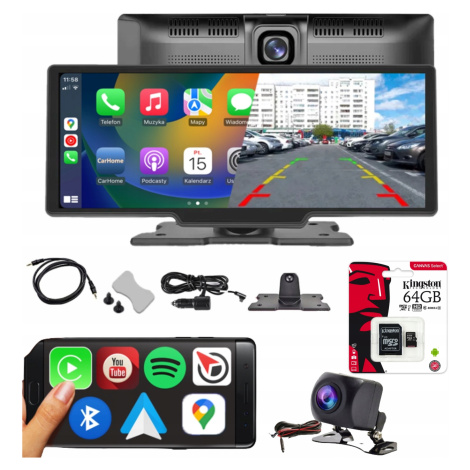 Rádio Multimediální Stanice Monitor Android Auto Apple Carplay 2 Kamery Dvr