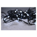 Solight LED venkovní vánoční řetěz, 100 LED, 10m, přívod 3m, 8 funkcí, časovač, IP44, studená bí