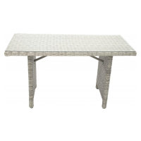 DEOKORK Ratanový stůl 140 x 80 cm SEVILLA (šedá)