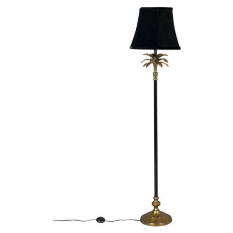 Stojací lampa v černo-zlaté barvě Cresta - Dutchbone