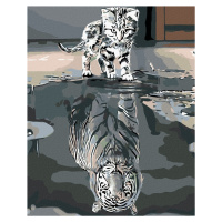 Zuty Diamantové malování Kočička nebo tygr