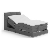 Šedá polohovací postel Chaire Boxspring 120x200 cm