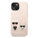 Karl Lagerfeld KLHMP14MSSKCI hard silikonové pouzdro iPhone 14 PLUS 6.7" light pink Silicone Kar