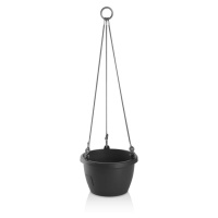 Gardenico Samozavlažovací závěsný květináč Marina antracit, pr. 30 cm