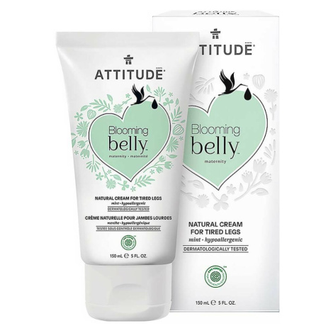 ATTITUDE Blooming Belly přírodní krém na unavené nohy nejen pro těhotné s mátou 150 ml