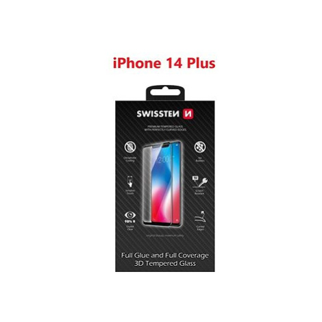 Swissten 3D Full Glue pro Apple iPhone 14 Plus černé