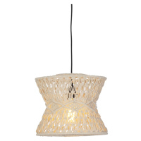 Orientální závěsná lampa šedá 30 cm - Leonard