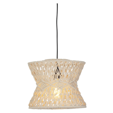 Orientální závěsná lampa šedá 30 cm - Leonard QAZQA