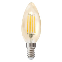 DekorStyle LED žárovka Flame Straight 2W E14 teplá bílá