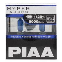 PIAA Hyper Arros 5000K HB3/HB4 -+ 120%. jasně bílé světlo o teplotě 5000K, 2ks