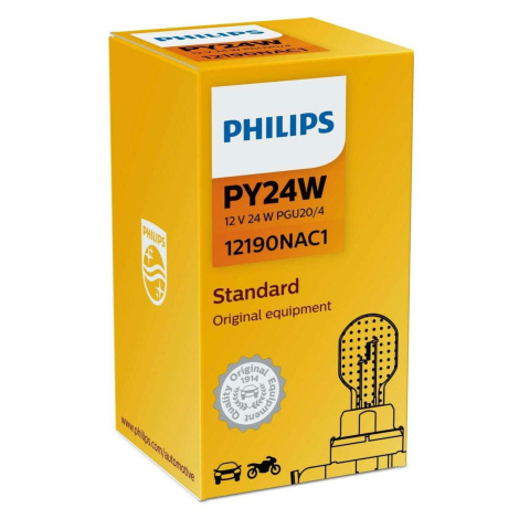 Philips PY24W 12V 24W PGU20/4 žlutá 1ks 12190NAC1