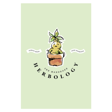 Umělecký tisk The Mandrake - Herbology, 26.7x40 cm
