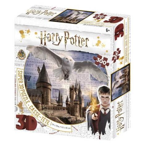 Puzzle 3D 300 dílků Harry Potter - Bradavice a Hedwig - Sparkys