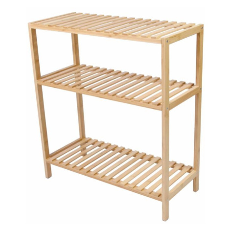 Bambusový regál, 3 police, 60 x 26 x 66 cm