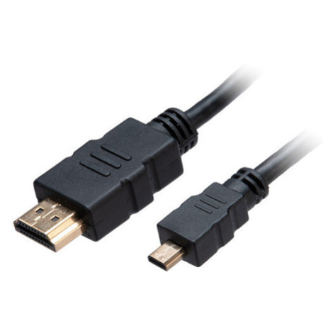 Akasa kabel HDMI/micro HDMI 4K@60Hz, pozlacené konektory, 1.5m, černá