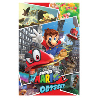 Plakát, Obraz - Super Mario Odyssey - Collage, 61x91.5 cm