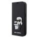 Pouzdro Book Karl Lagerfeld PU Saffiano Karl and Choupette NFT pro Apple iPhone 13 PRO MAX Black