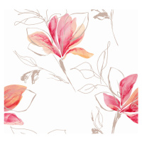 Výprodej Dekorační látky, OXY Magnolie, červená, 150 cm