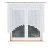 Dekorační oblouková krátká záclona na žabky ZUZANNA 130 bílá 250x130 cm MyBestHome
