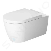 DURAVIT ME by Starck Závěsné WC, Rimless, s WonderGliss, bílá/matná bílá 25290926001