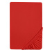Biberna Žerzejové napínací prostěradlo (cotton fabric, 90-100 x 200 cm, červená)