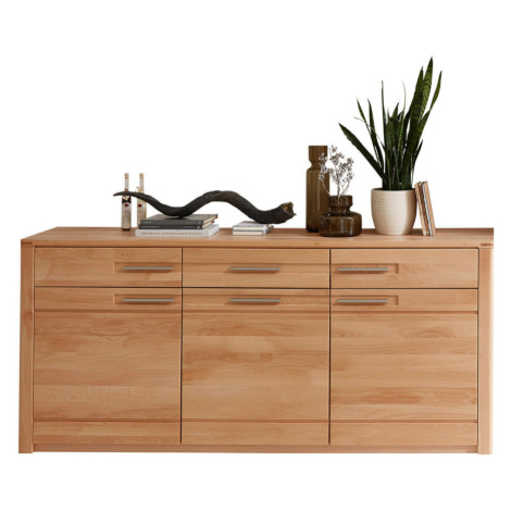 Carryhome ŠIROKÁ KOMODA, jádrový buk, jádrový buk cm