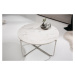 LuxD Designový konferenční stolek Tristen 62 cm mramor bílý