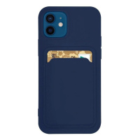 Silikonové pouzdro s kapsou na Samsung Galaxy A42 5G navy blue