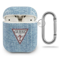 Guess GUACA2TPUJULLB pouzdro na AirPods 2. Generace / 1. Generace light blue Jeans Collection
