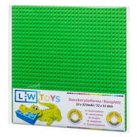 LW Toys Podložka na stavění 32x32 bodů - světle zelená