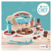 Hravá kuchařka s recepty Chef Chocolate Factory Smoby na výrobu čokoládových bonbonů s doplňky o