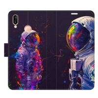 iSaprio Flip pouzdro Neon Astronaut 02 pro Huawei P20 Lite