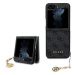 Guess 4G Charms Zadní Kryt pro Samsung Galaxy Z Flip 5 Grey