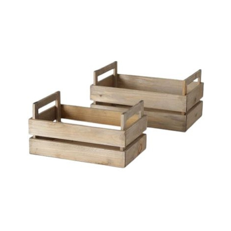 Boltze Dekorativní dřevěný box Kolding Set 2 ks