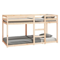 SHUMEE patrová postel 90 × 200 cm, masivní borové dřevo, 821644