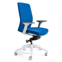 OFFICE MORE Kancelářská židle J2 White bez podhlavníku