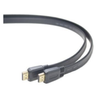 PremiumCord HDMI High Speed + Ethernet plochý kabel, zlacené konektory, 3m