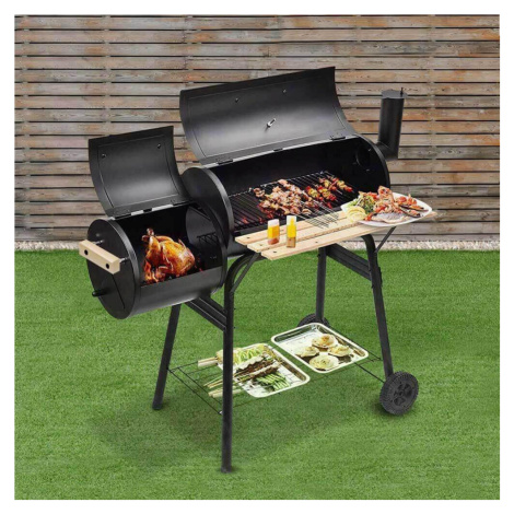 2v1 BBQ gril a smoker na drěvěné uhlí Timelesstools