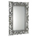 SCULE zrcadlo v rámu, 80x120cm, stříbrná IN308