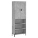 vidaXL Skříň highboard betonově šedá 69,5x34x180 cm kompozitní dřevo