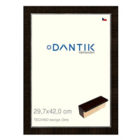 DANTIK rámeček 29,7 × 42, TECHNO wenge plexi čiré