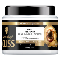 Schwarzkopf Gliss regenerační maska 4v1 Ultimate Repair pro silně poškozené a suché vlasy 400ml