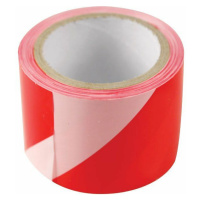 Páska výstražná červeno-bílá, 75mm x 100m, PE EXTOL-CRAFT