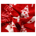 Povlečení mikroplyš CHRISTMAS TREES červené Rozměr povlečení: 2 ks 70 x 90 cm | 200 x 220 cm