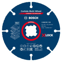 BOSCH řezný kotouč 125x22,23mm X-LOCK EXPERT Carbide Multi Wheel 2608901193