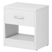 Noční stolek Naka v bílé barvě