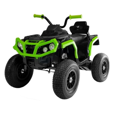 Mamido Dětská elektrická čtyřkolka s ovladačem a nafukovacími koly černá