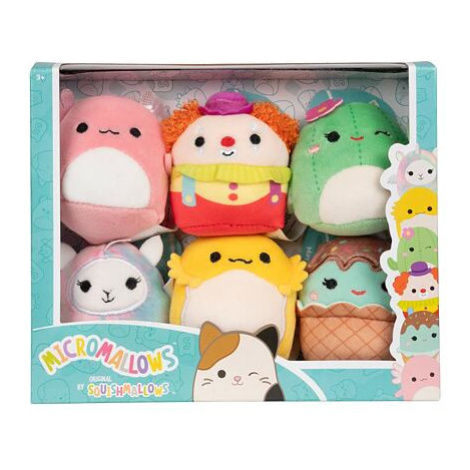 SQUISHMALLOWS Micromallows 6Pack - Axolotl, Klaun, Lamo-pegakorn, Kaktus, Agama, Cupcake