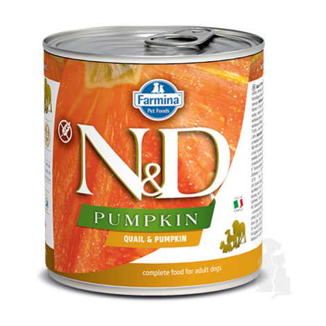 N&D DOG PUMPKIN Adult Quail & Pumpkin 285g + Množstevní sleva Sleva 15% 1+1 zdarma